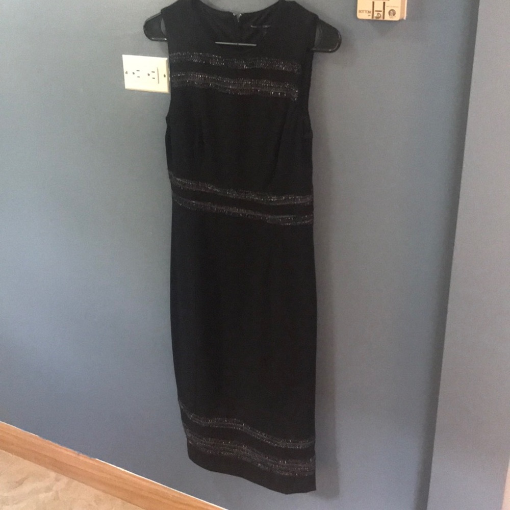 White House black market structured midi dress